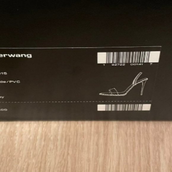 Alexander Wang Nova Transparent Camel Caramel Suede Slingback Sandal 7 (37.5) - Picture 10 of 11